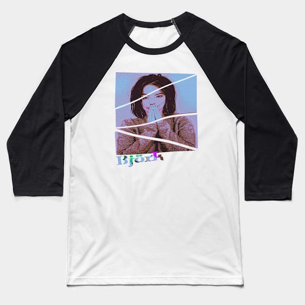 Björk Fanart Baseball T-Shirt by Twrinkle